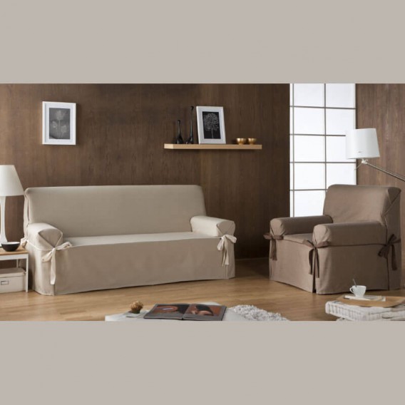 Funda de sofá con lazos BERET By Zebra Textil VistiendoHogar