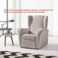 Funda elástica sillón orejero LETRAS By Zebra Textil V.Hogar