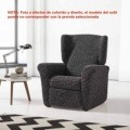 Funda elástica sillón orejero LETRAS By Zebra Textil V.Hogar
