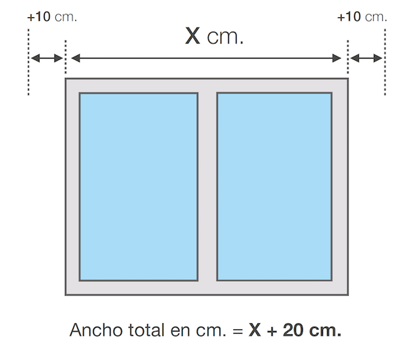 Cómo tomar las medidas del ancho de los estores enrollables para ventanas que tienen un ancho suficiente by vistiendoHogar